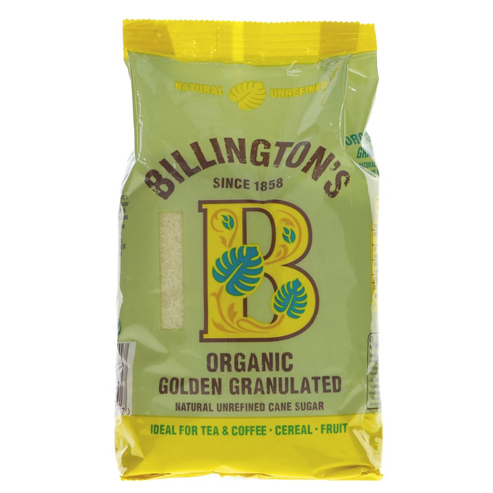 Billington's Organic Golden Granulated Sugar 500g