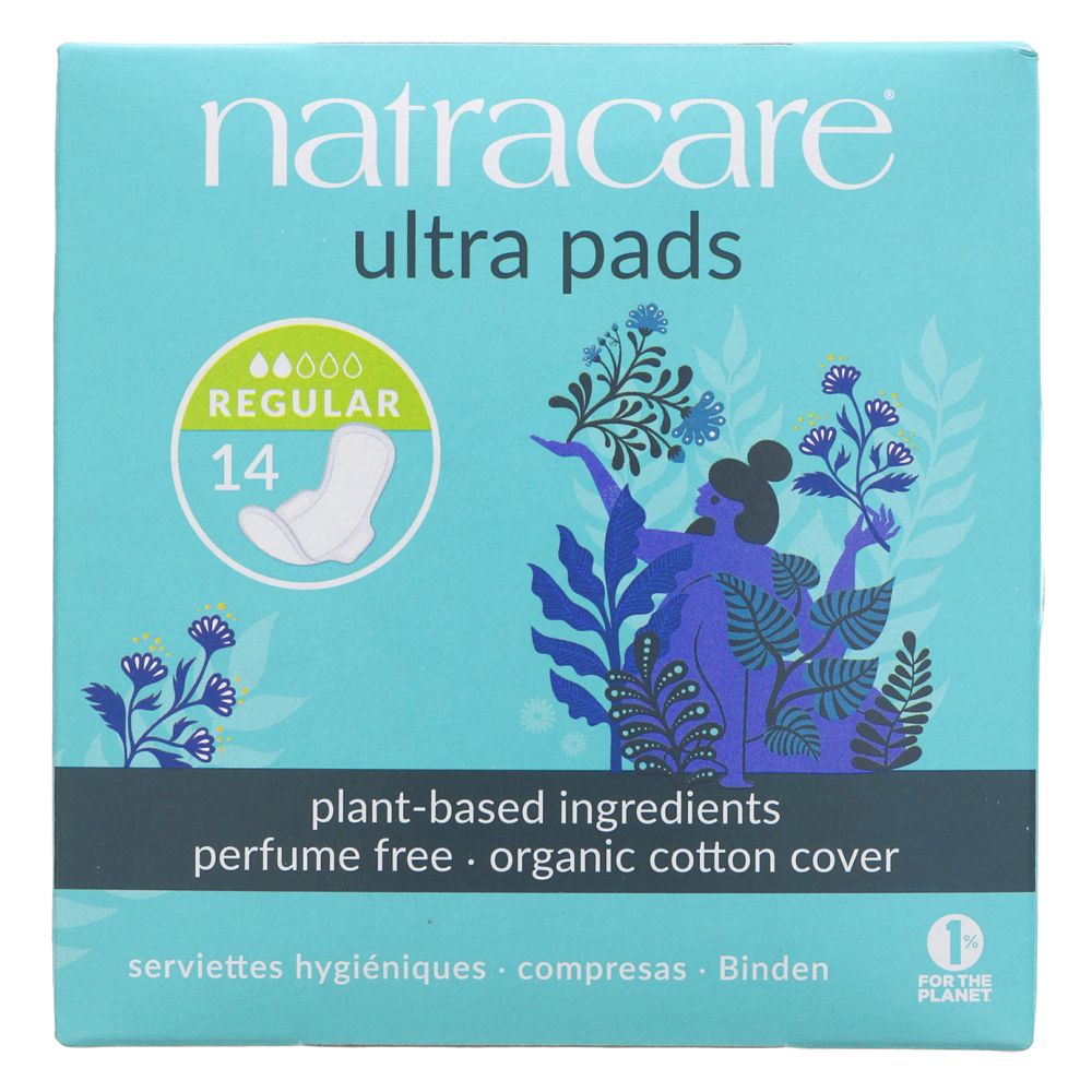 Natracare Ultra Regular Pad with Wings x14