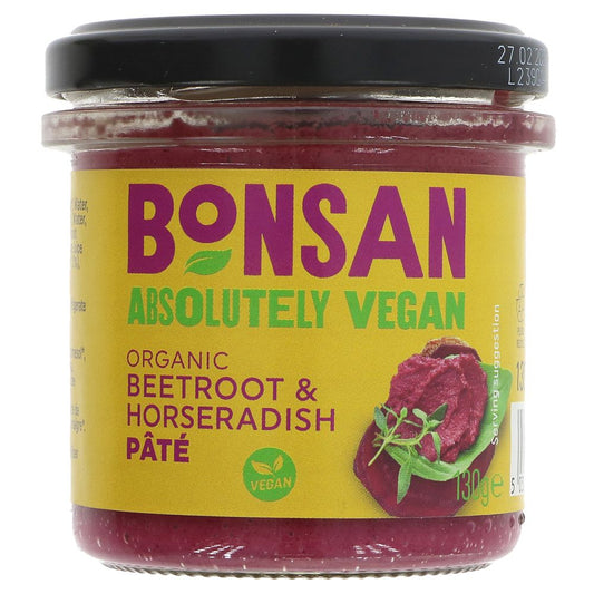 Bonsan Beetroot & Horseradish Pate 130g