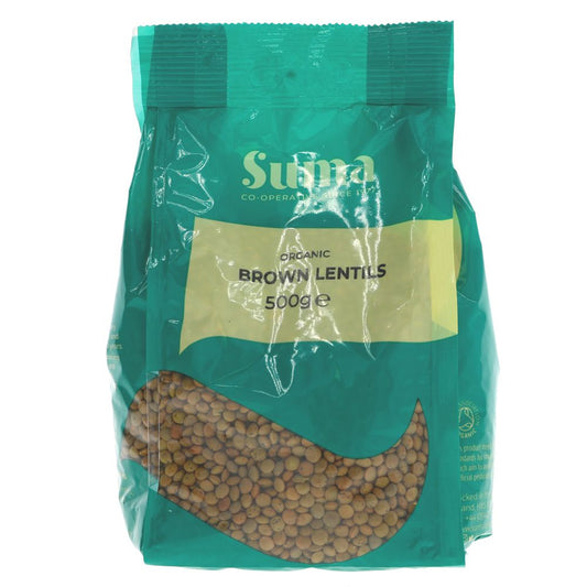 Suma Organic Brown Lentils 500g