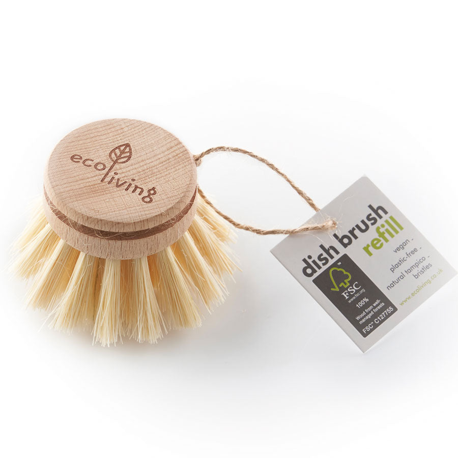ecoLiving Wooden Dish Brush - Replacement Head