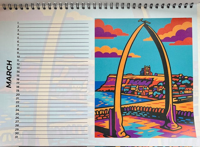 Whitby Days Pop Art Birthday & Anniversary Calender
