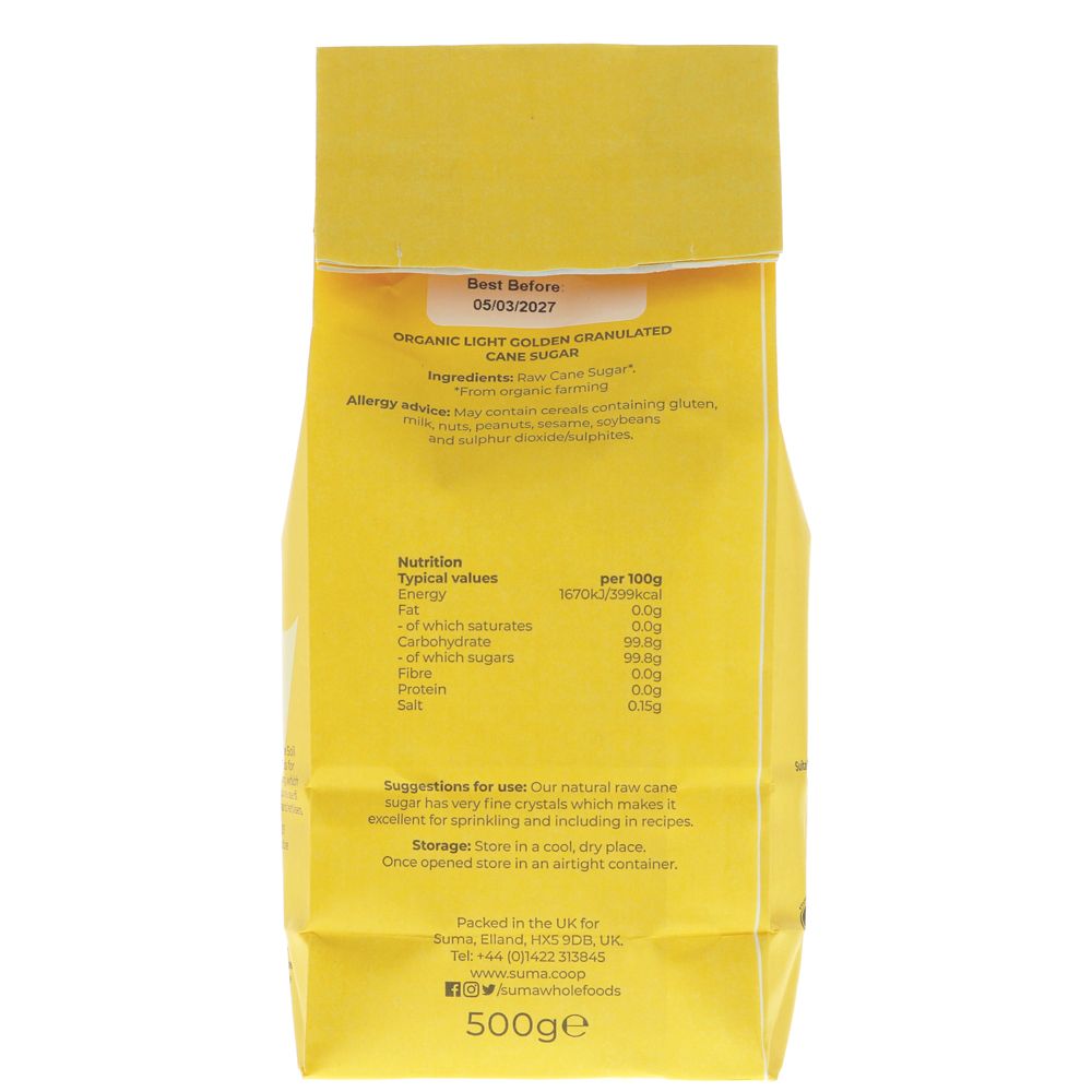Suma Organic Raw Cane Sugar 500g