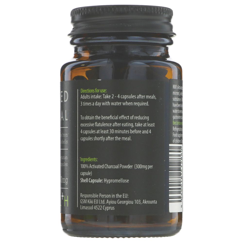Kiki Health Activated Charcoal 300mg (50 caps)