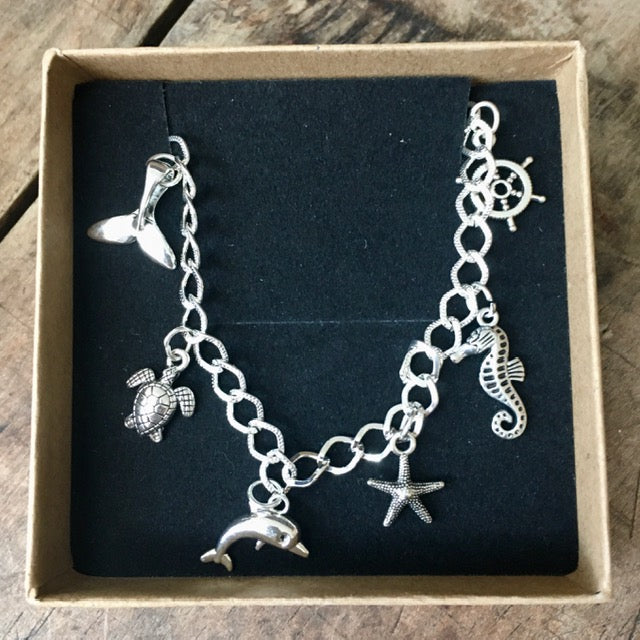 Charm Bracelet -Silver Plated by Maria Silmon The Conscious Jeweller