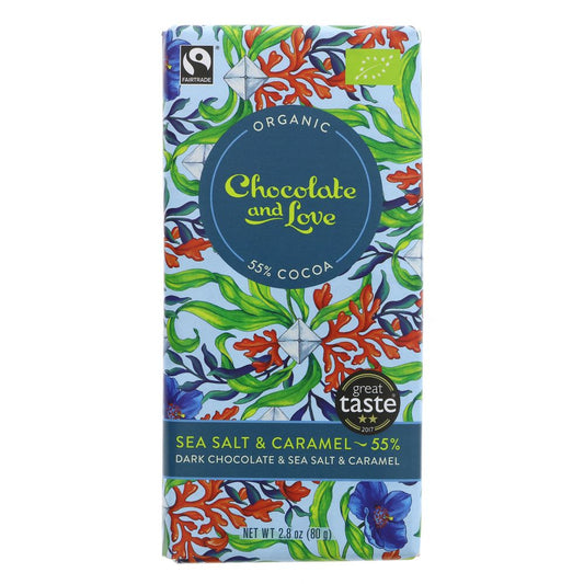 Chocolate and Love Seasalt & Caramel 80g