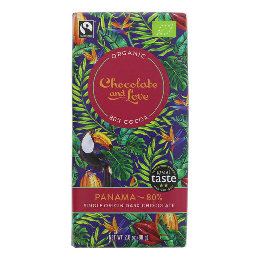 Chocolate & Love Panama 80% Chocolate 80g