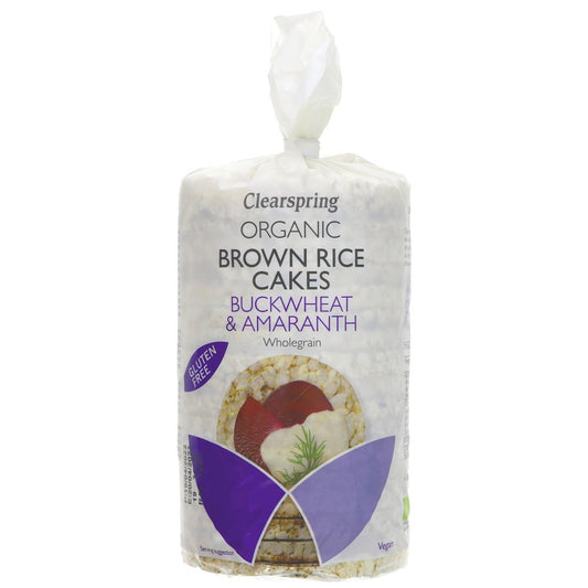 Clearspring Organic GF Rice Cakes - Buckwheat & Amaranth