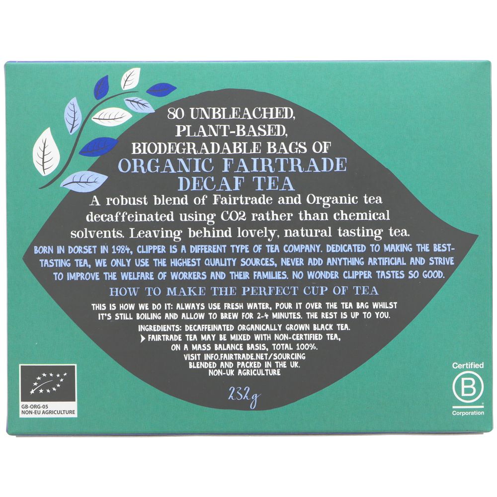Clipper Decaffeinated Tea x80 bags