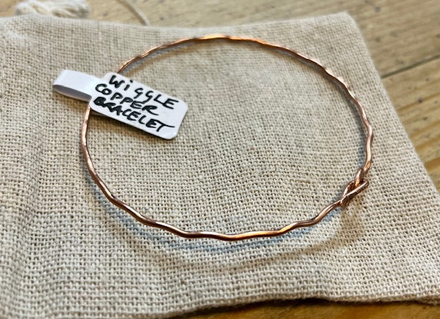 Copper Wiggle Bangle by Maria Silmon The Conscious Jeweller