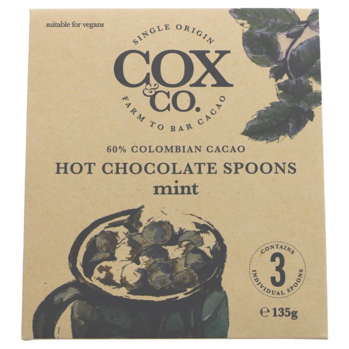 Cox & Co Hot Chocolate Spoons Mint 135g