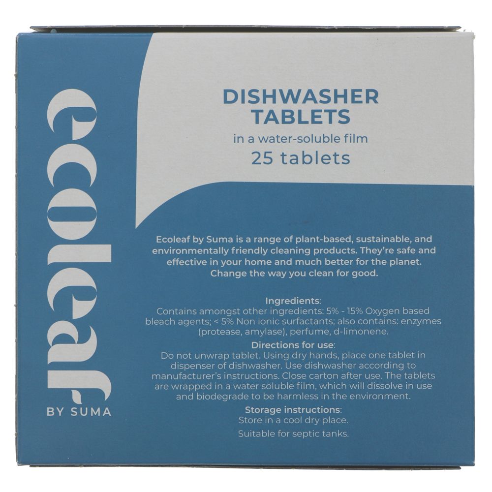 ecoleaf dishwasher tablets (25 tablets)