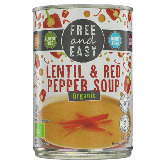 Free & Easy Organic Lentil & Red Pepper Soup 499g