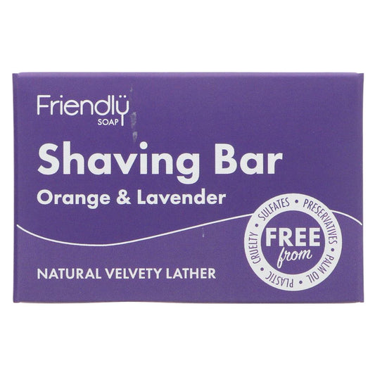 Friendly Soap Shaving Bar Orange & Lavender 95g