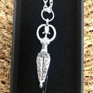 Maria Silmon - The Conscious Jeweller - Goddess Pendant On Chain (Silver Plated in Gift Box)