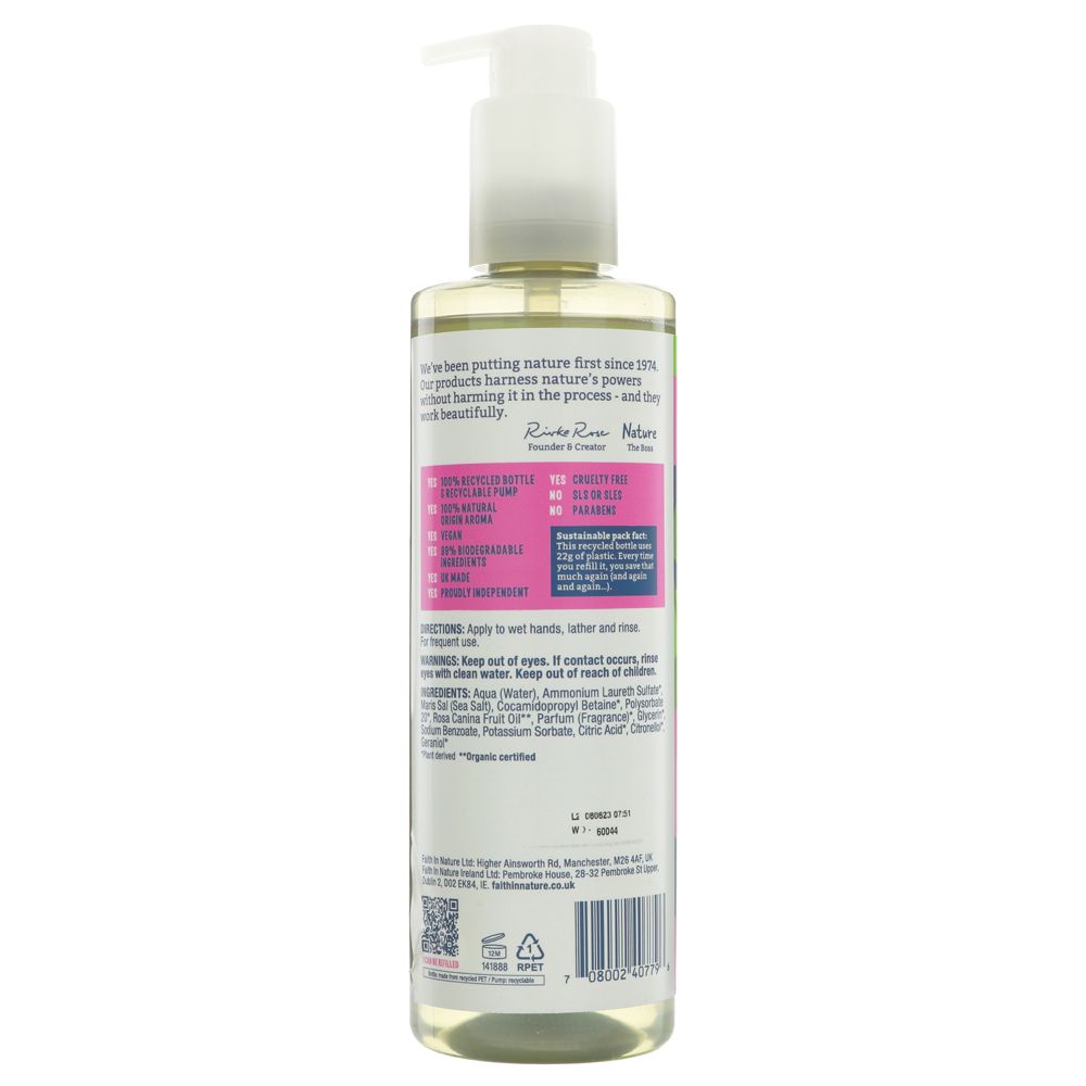 Faith In Nature Hand Wash - Wild Rose