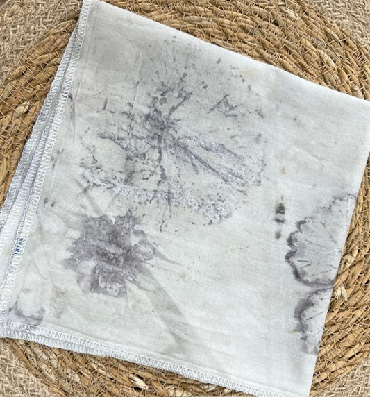 Leaf Print Handkerchief by Aletche