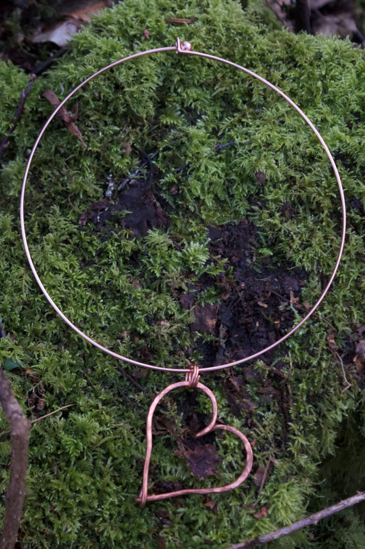 Maria Silmon The Conscious Jeweller -  Copper Torque & Heart