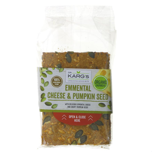 Dr Karg's Emmental Cheese & Pumpkin Seed Crispbread 200g