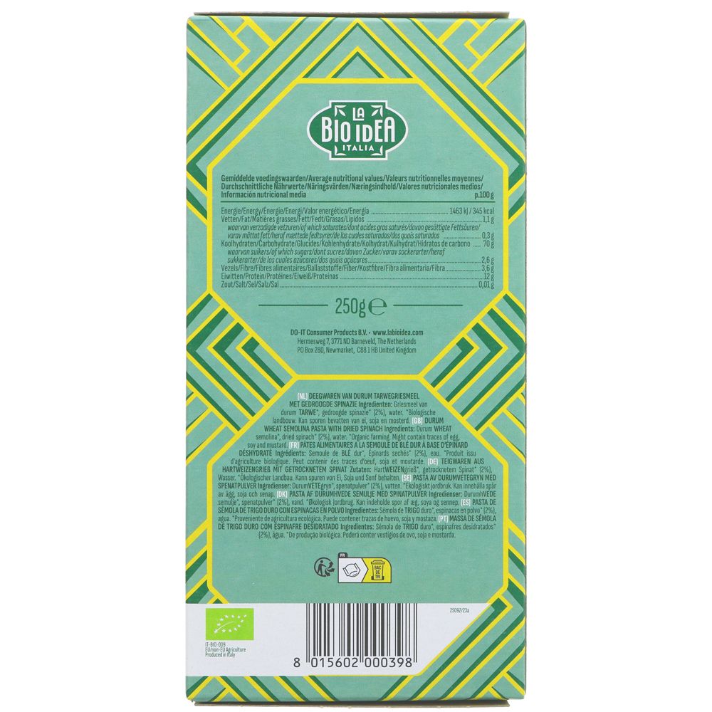 La Bio Idea Organic Spinach Lasagne 250g