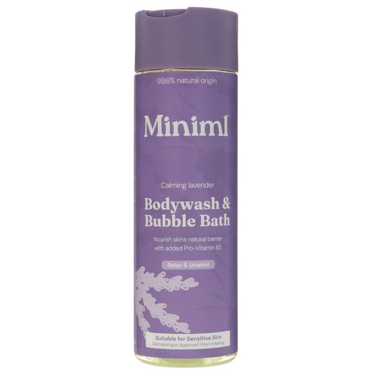 Miniml Lavender Body Wash & Bubble Bath 400ml