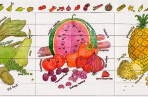 Liz Cook Natural Living Charts - Rainbow Foods Activity Chart For Kids