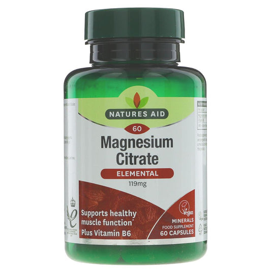 Natures Aid Magnesium Citrate -Elemental- 119mg