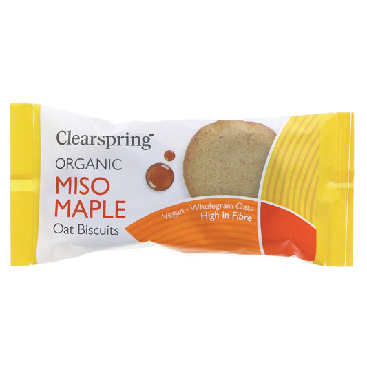 Clearspring Miso Maple Oat Biscuits 40g