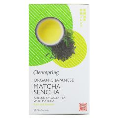 Clearspring Organic Japanese Matcha Sencha (20 Tea Sachets)