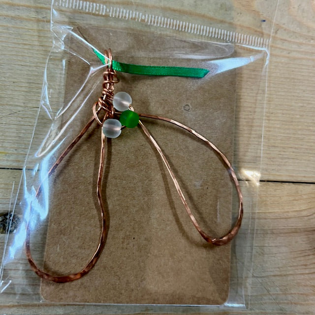 Maria Silmon -Copper Christmas Tree Decoration - Mistletoe