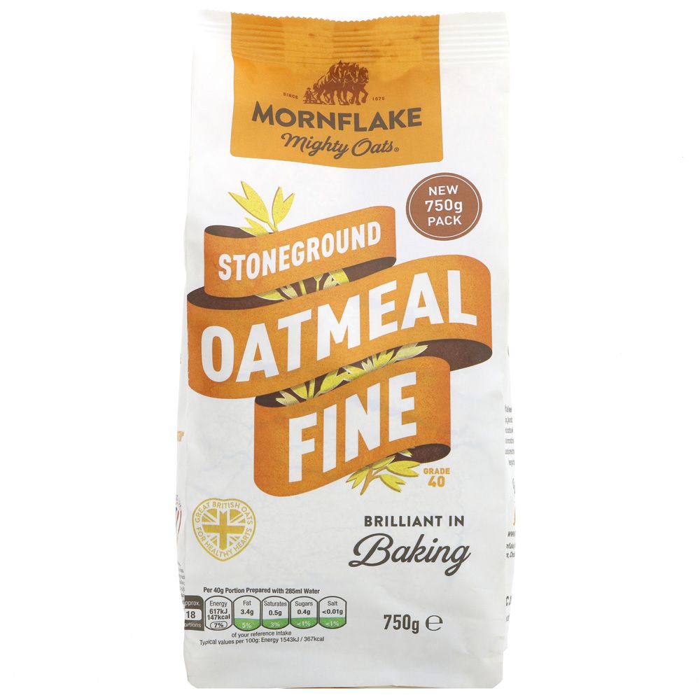 Mornflake Stoneground Oatmeal Fine 750g