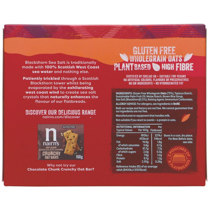 Nairn's GF Blackthorn Sea Salt Flatbreads