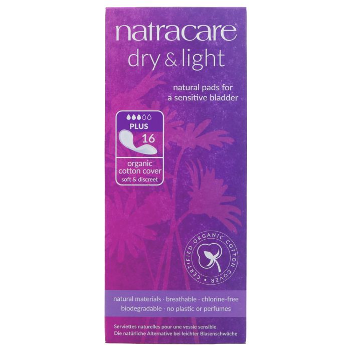 Natracare Dry & Light Incontinence Pads (Plus) x16