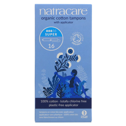 Natracare Organic Cotton Tampons (with applicator) - Super x16