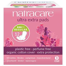 Natracare Ultra Extra Pads with Wings  - Regular x12