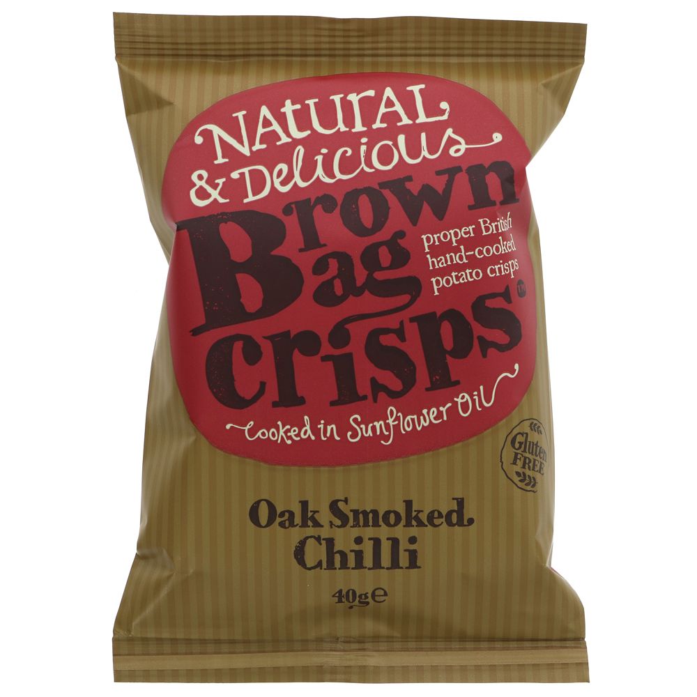 Brown Bag Crisps Oak Smoked Chilli 40g