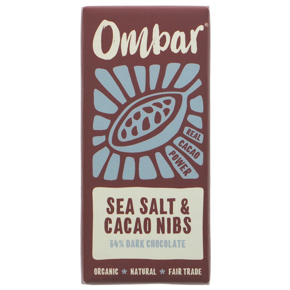 Ombar Salt & Nibs Chocolate Bar 70g