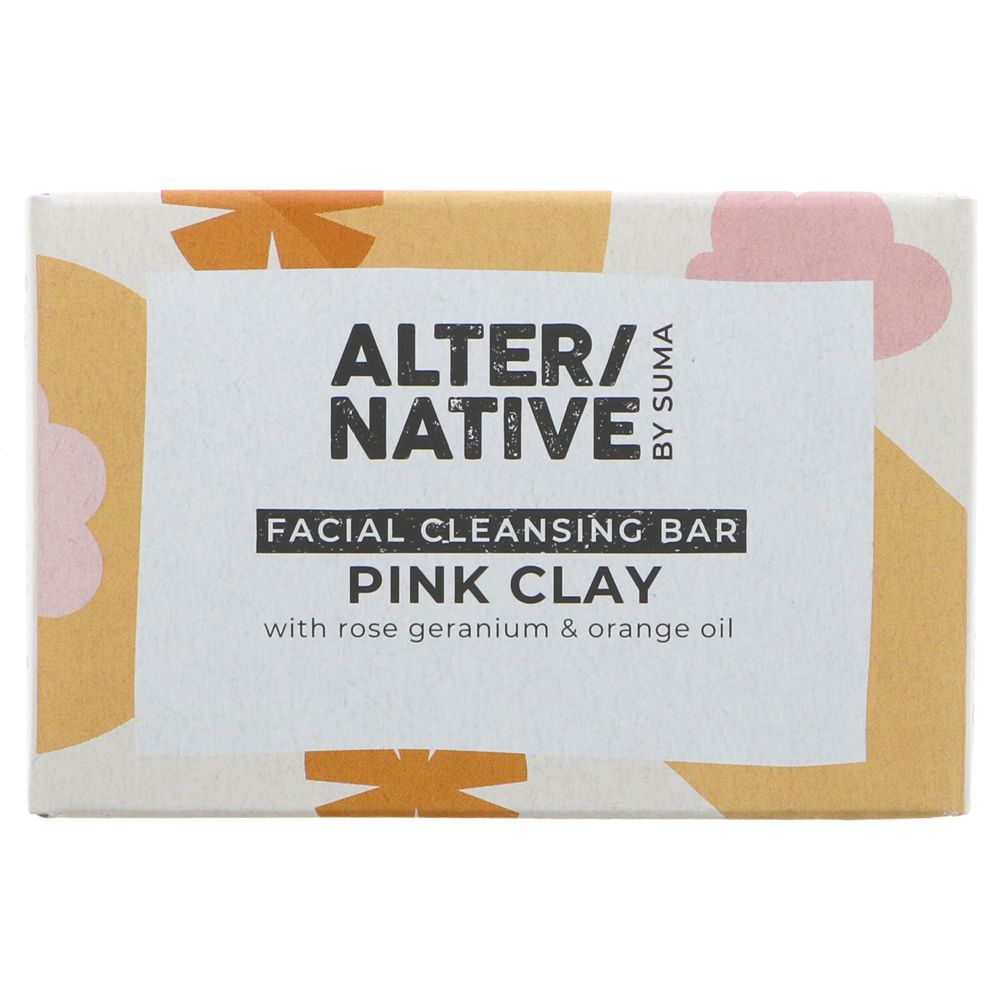 Alter/Native Pink Clay Facial Cleansing Bar 95g
