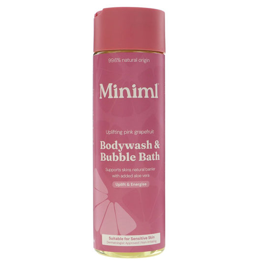 Miniml Pink Grapefruit Body Wash & Bubble Bath 400ml