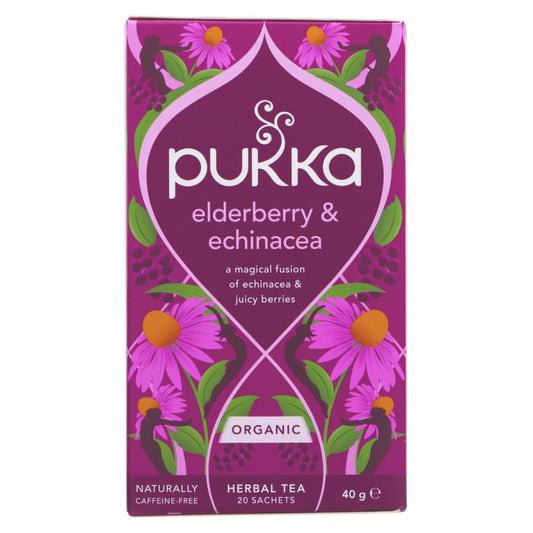 Pukka Elderberry & Echinacea Tea (20 Bags)