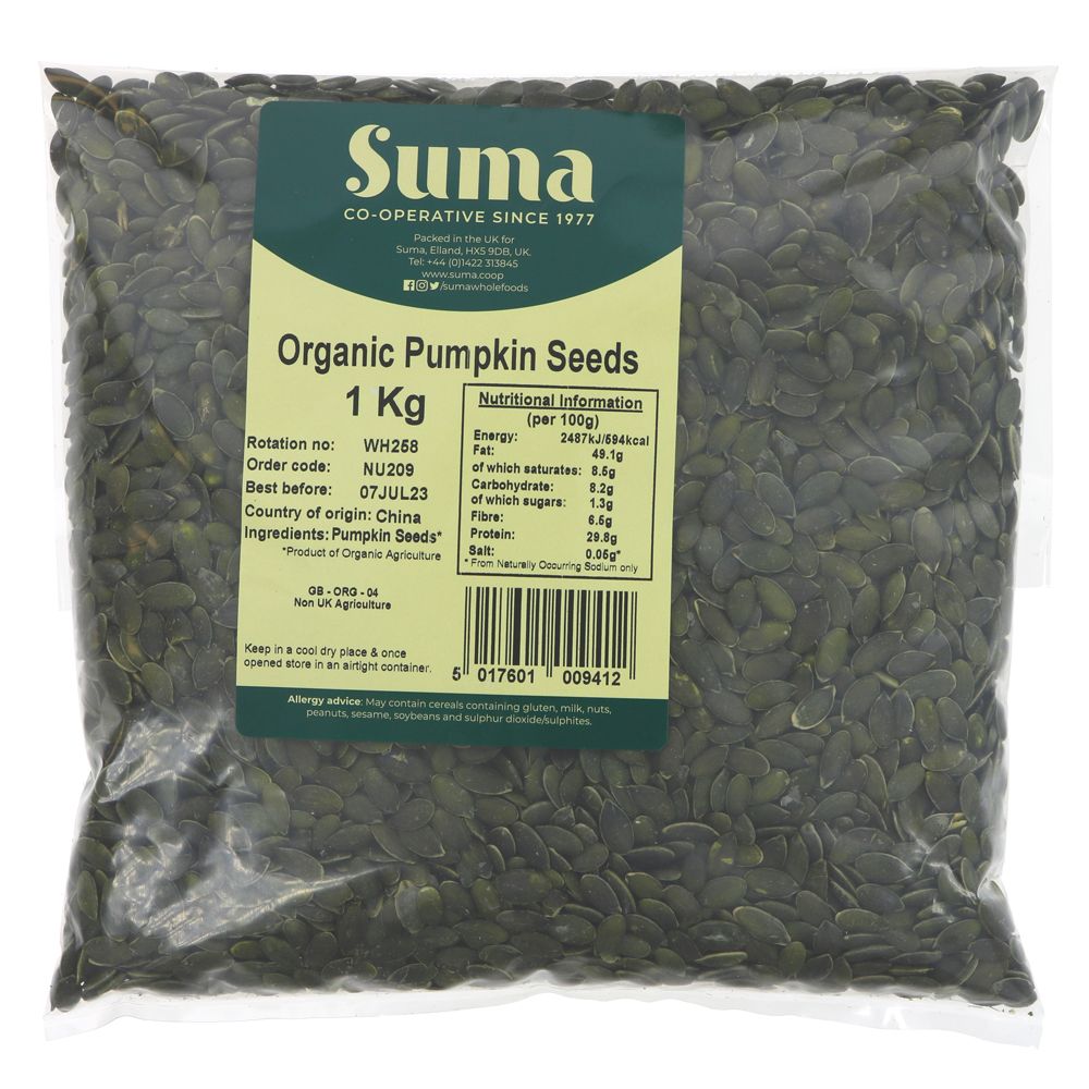 Suma Organic Pumpkin Seeds 1kg