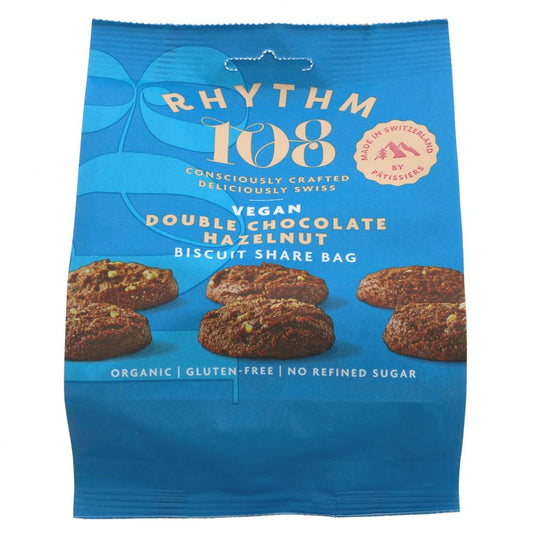 Rhythm 107 Double Chocolate Hazelnut Biscuits 135g