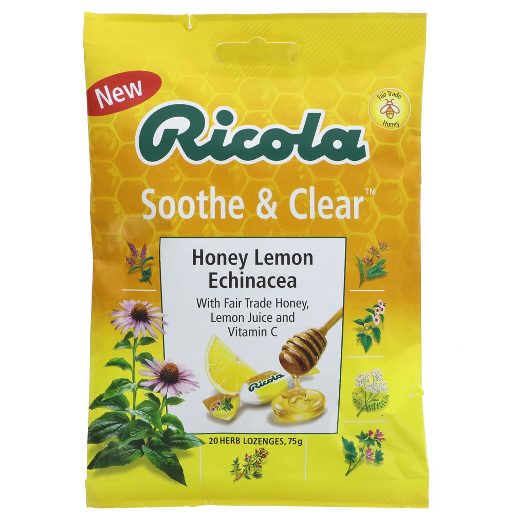 Ricola Honey Lemon Echinacea 75g Bag