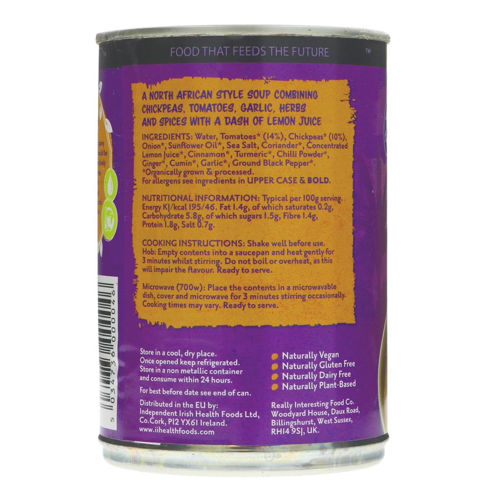 Rifco Organic Moroccan Chickpea Soup 400g
