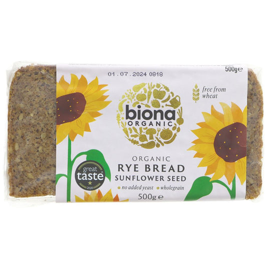 Biona Rye Bread with Sunflower Seeds 500g
