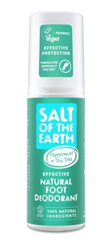 Salt Of The Earth Foot Deodorant Spray - Pepperming & Tea Tree (100ml)