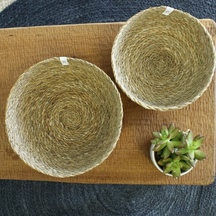 reSpiin Seagrass Bowl Natural Medium (Green Pioneer)