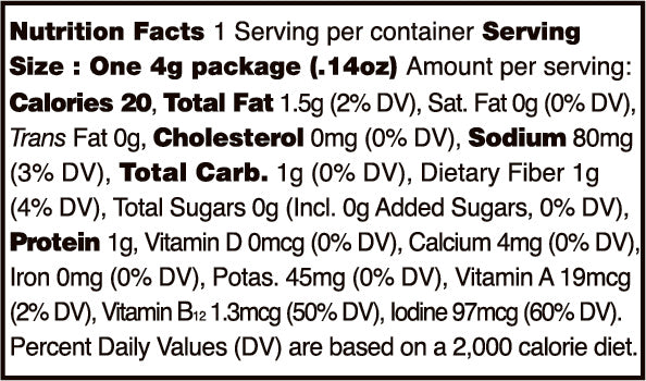 Ocean's Halo Sea Salt Seaweed 4g