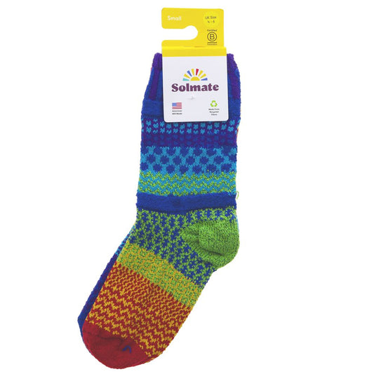 Solmate Mismatched Socks Rainbow Size 4-6