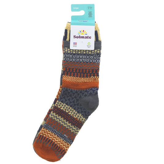 Solmate Mismatched Socks Nutmeg (size 8-10)